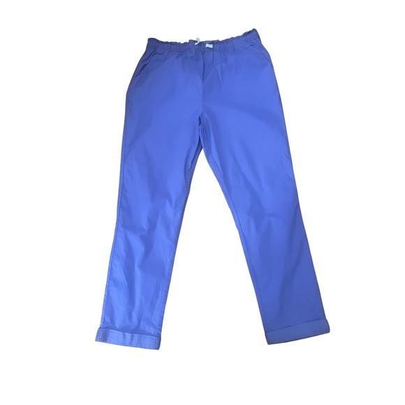 Free Assembly Girls Purple Paperbag Waist Straight Leg Cuffed Pants XXL 18 - Picture 2 of 5